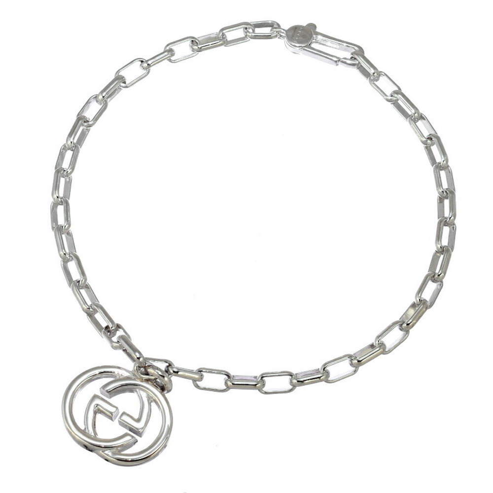Gucci Sterling Silver Interlocking Gg Bracelet - image 1